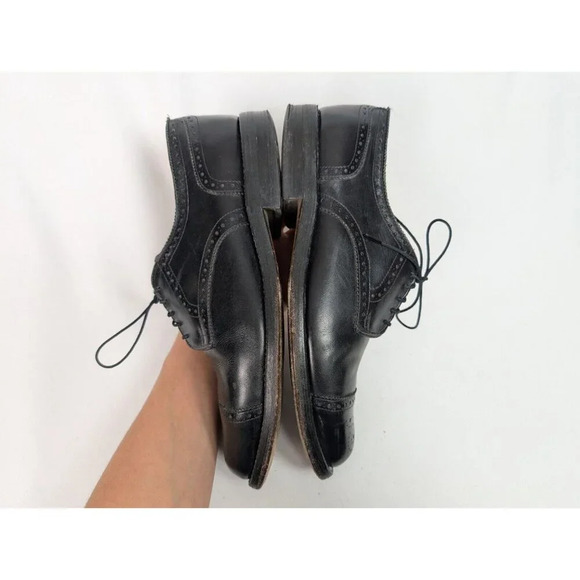 Allen Edmonds LEXINGTON 5101 Black Cap Toe Oxfords Derby Dress Shoes sz. 9 1/2 D main image 7